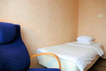 Фото номера Одноместный номер с общей ванной комнатой Хостелы Linnanpiha Bed &amp; Breakfast г. Раума 6